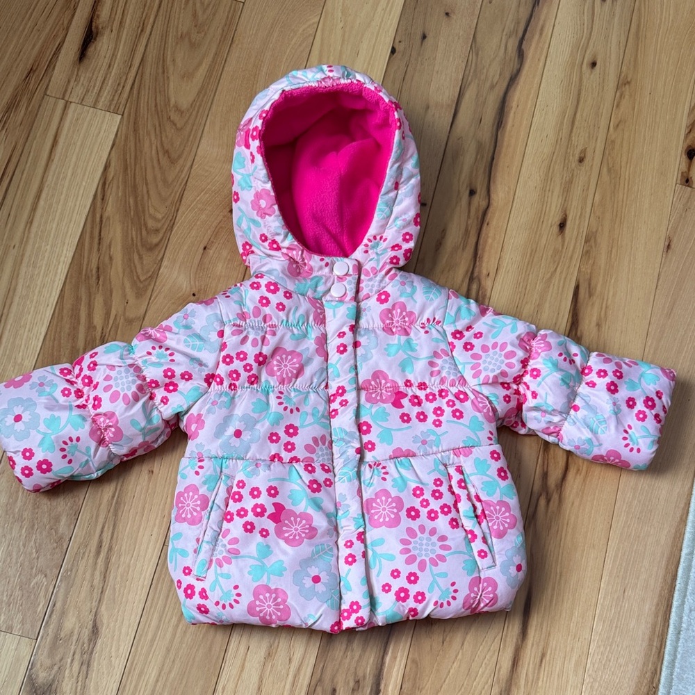 Carter's Bright Pink Baby Fleece Jacket